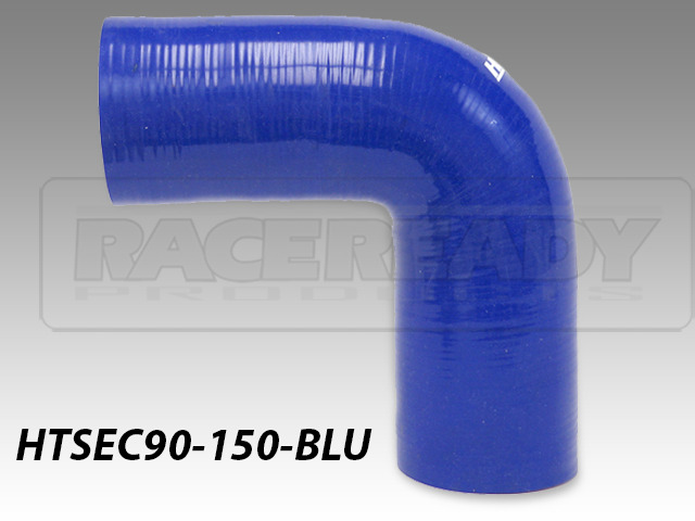 Blue 2 ID 55 PSI Maximum Pressure 3.5 Leg Length on each side HPS HTSEC90-200-BLUE Silicone High Temperature 4-ply Reinforced 90 degree Elbow Coupler Hose 